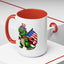4th of July Mug - T Rex Dinosaur USA Flag
