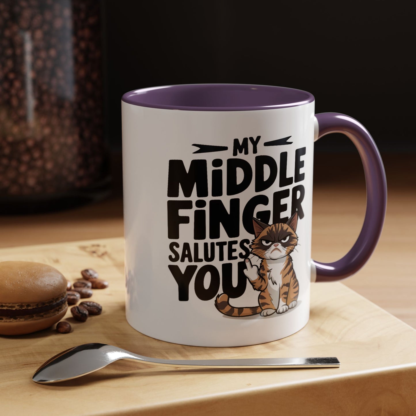Humor Mug - My Middle Finger Salutes You