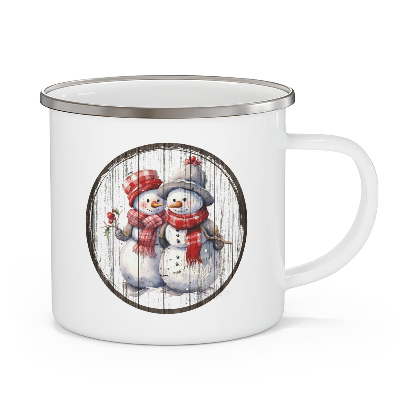 Christmas Mug - Antique Snowmen Hug