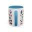 Christmas Mug - Merry Christmas Red White & Green Text Collage