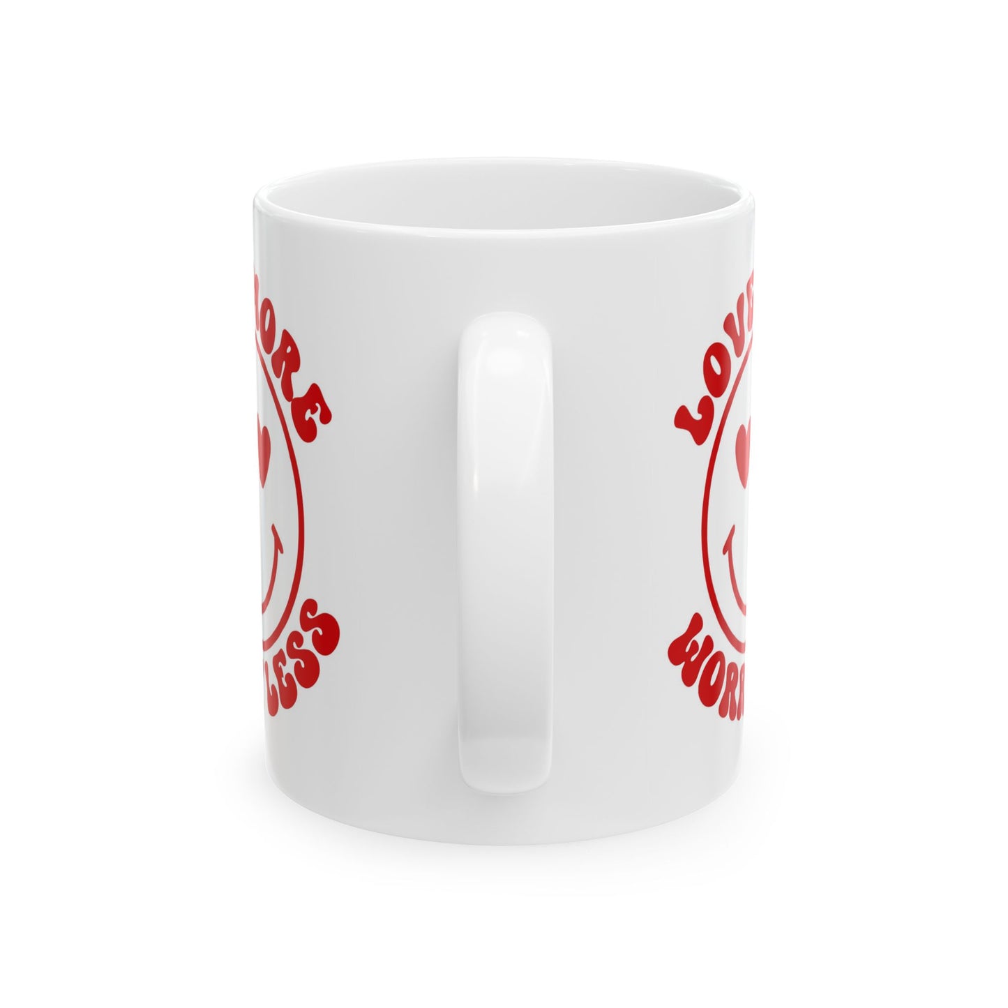 Wellness Mug - Love More Worry Less Smiley Face