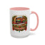 Christmas Mug - Happy Holidays White & Red Text Steam Locomotive
