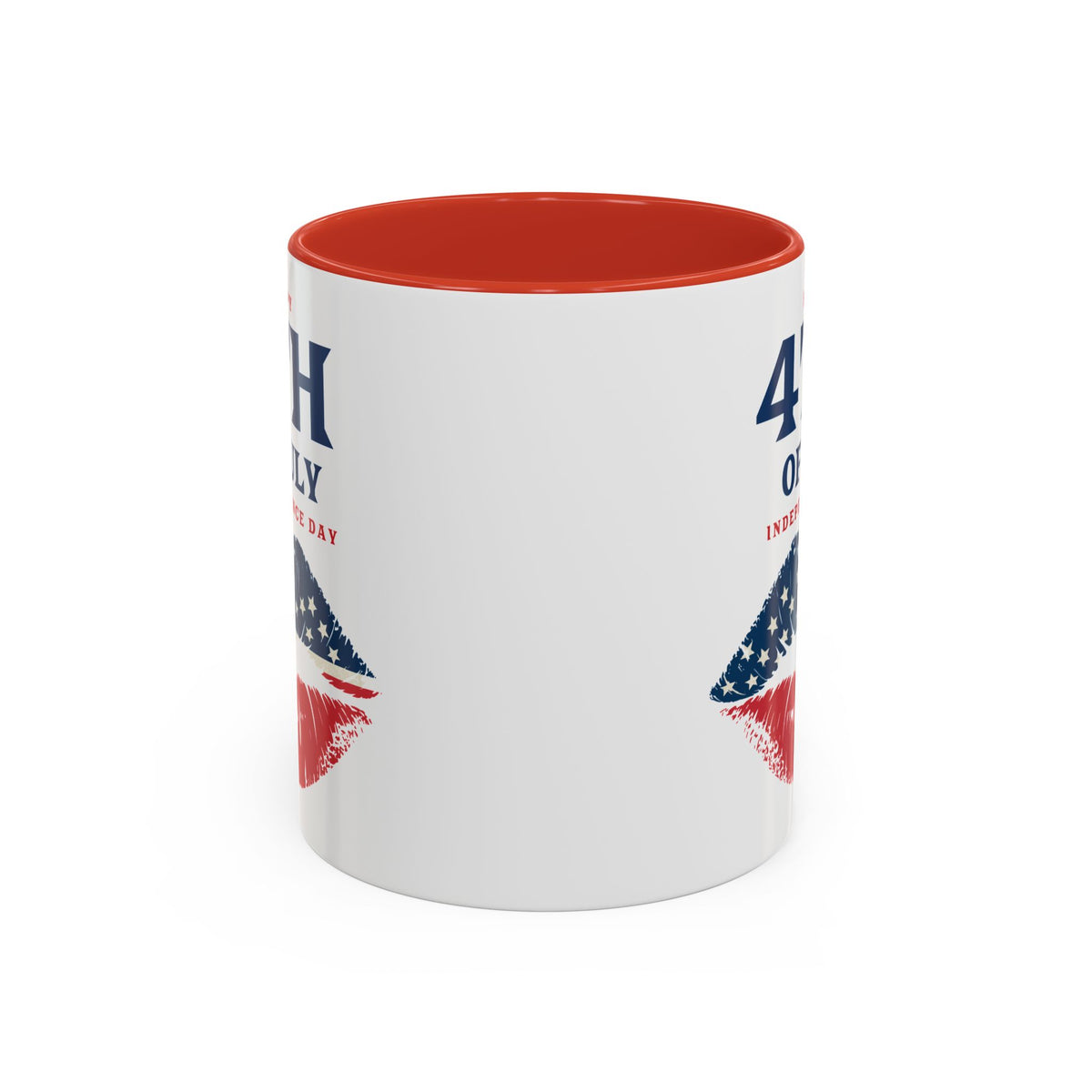 4th of July Mug - Happy 4th of July Flag Lips