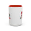 Christmas Mug - Merry Christmas Red & Green Text Bow