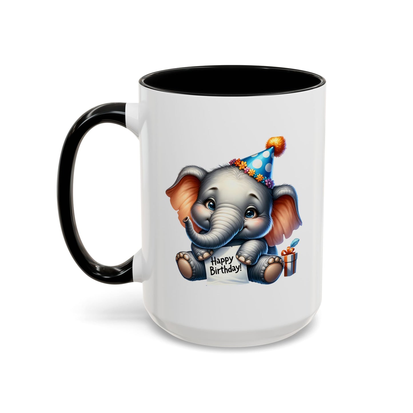 Birthday Mug - Happy Birthday Elephant Clipart