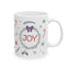 Christmas Mug - Joy Bow Candy Presents Snowflake Star Ornaments