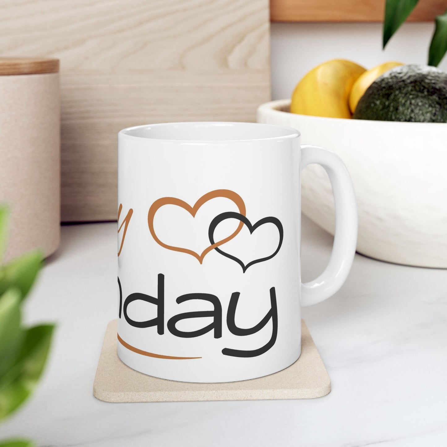 Birthday Mug - Happy Birthday Lettering Wrap