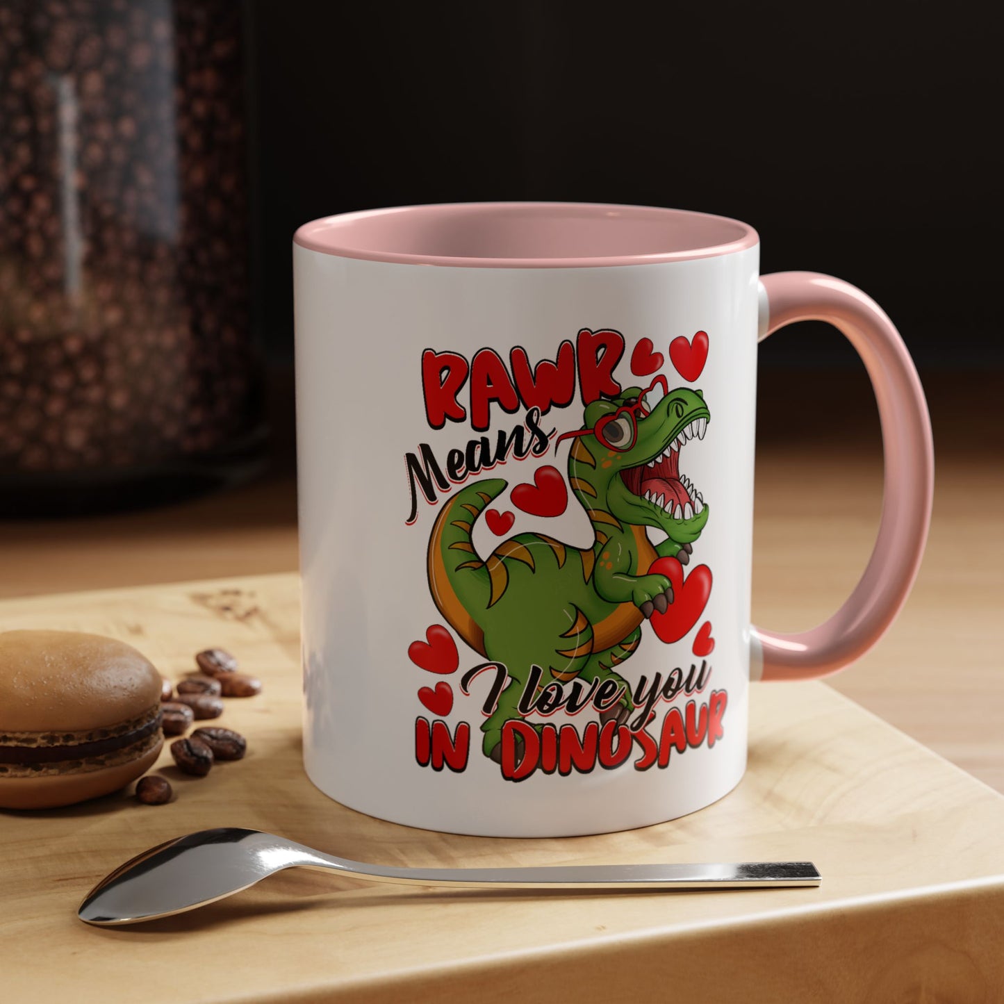 Valentine's Day Mug - Rawr Means I Love You