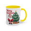 Christmas Mug - Merry Christmas Red Text Santa Tree Presents