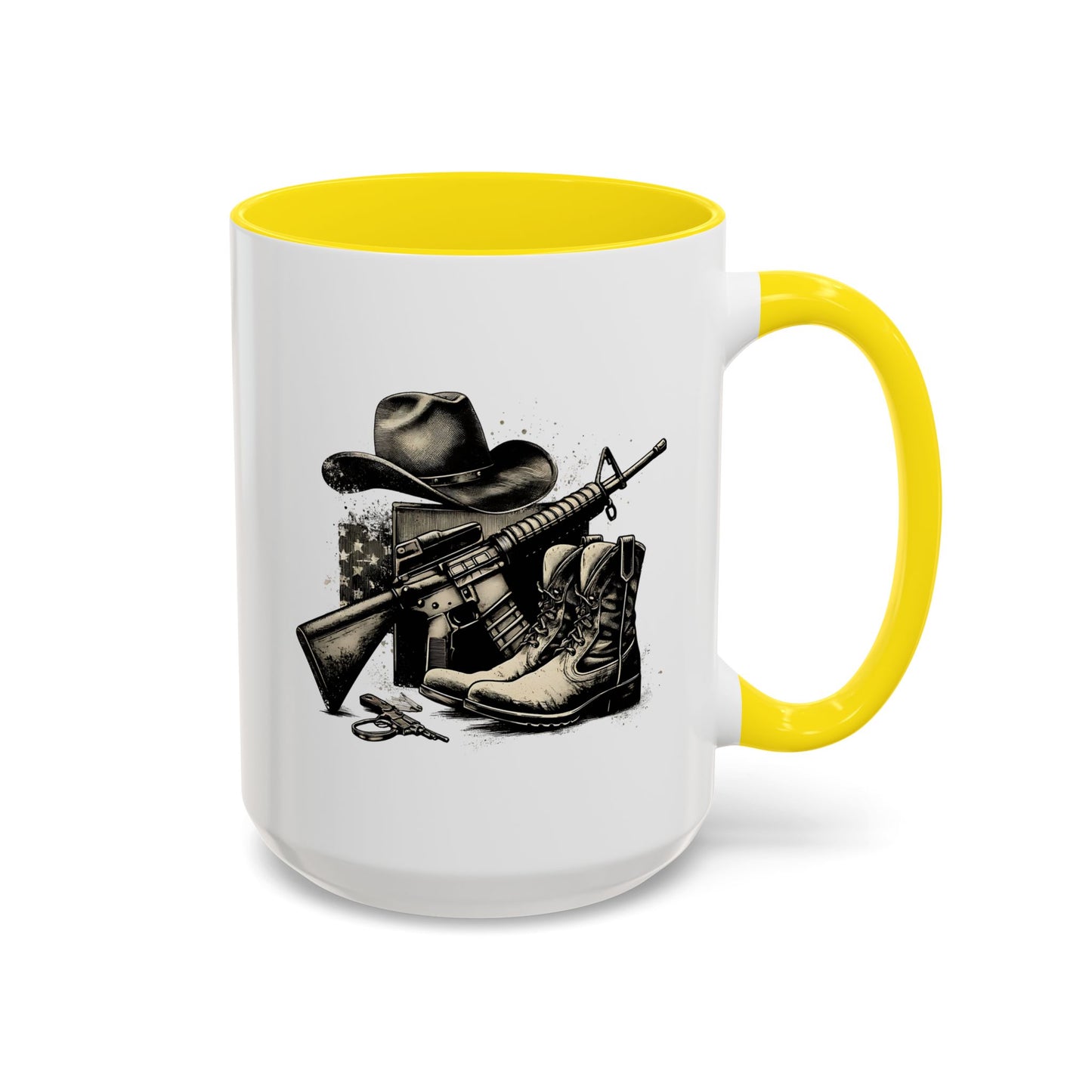 4th of July Mug - Soldier Hat Boots Gun