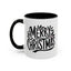 Christmas Mug - Merry Christmas Black Text Mistletoe