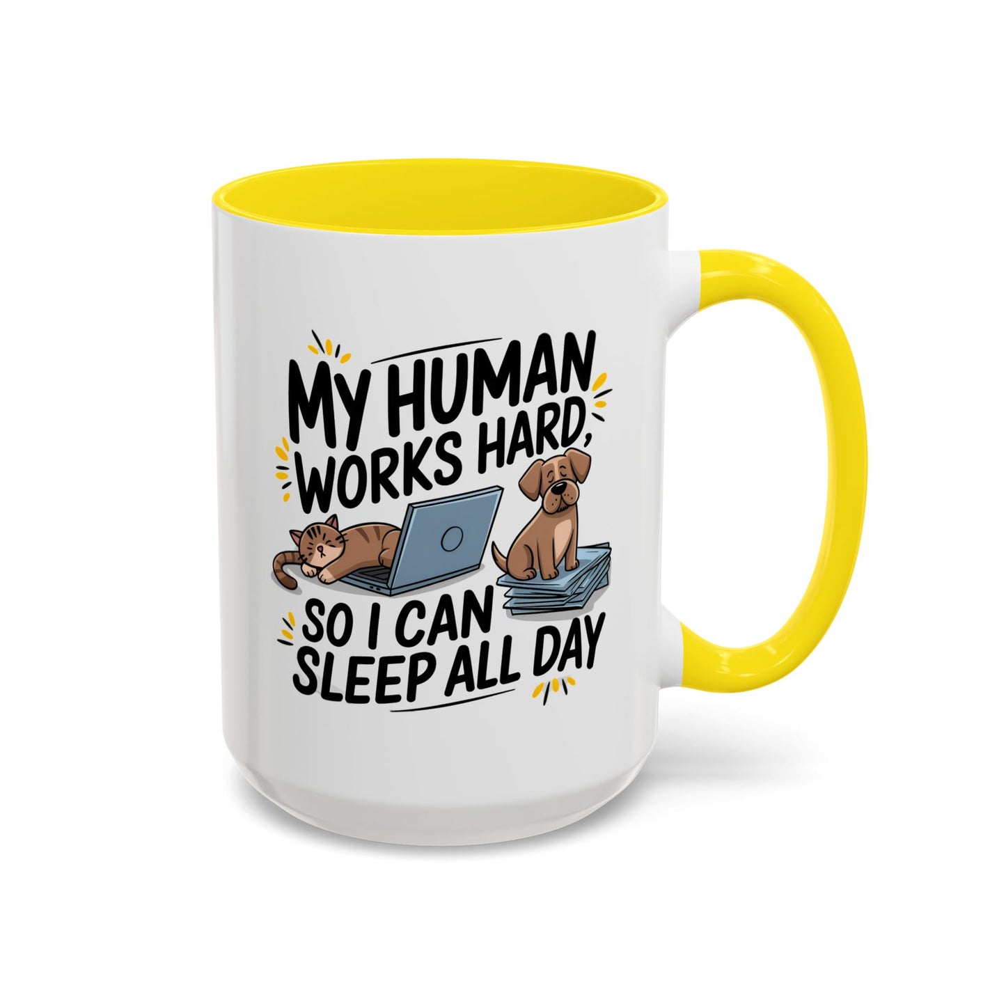 Animal Mug - My Human Works Hard