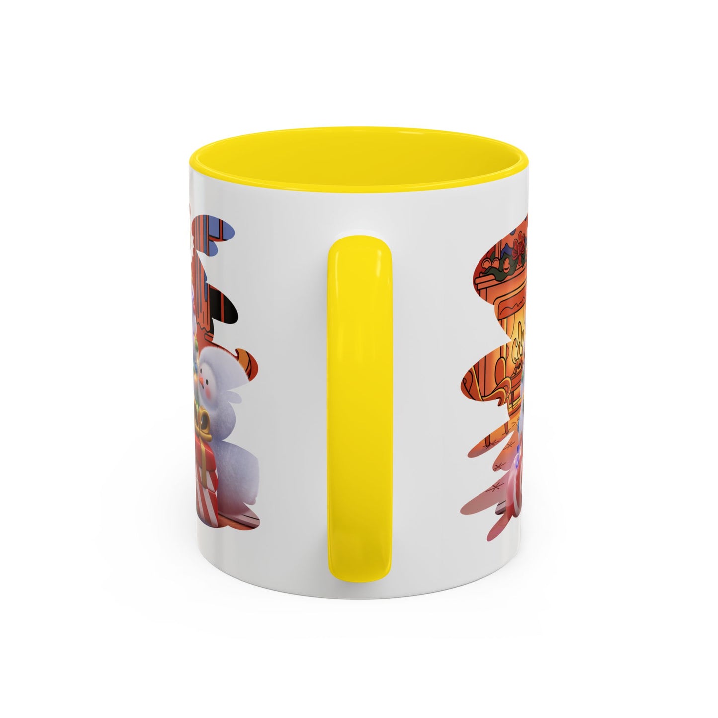 Christmas Mug - Snowman Tree Presents Fireplace