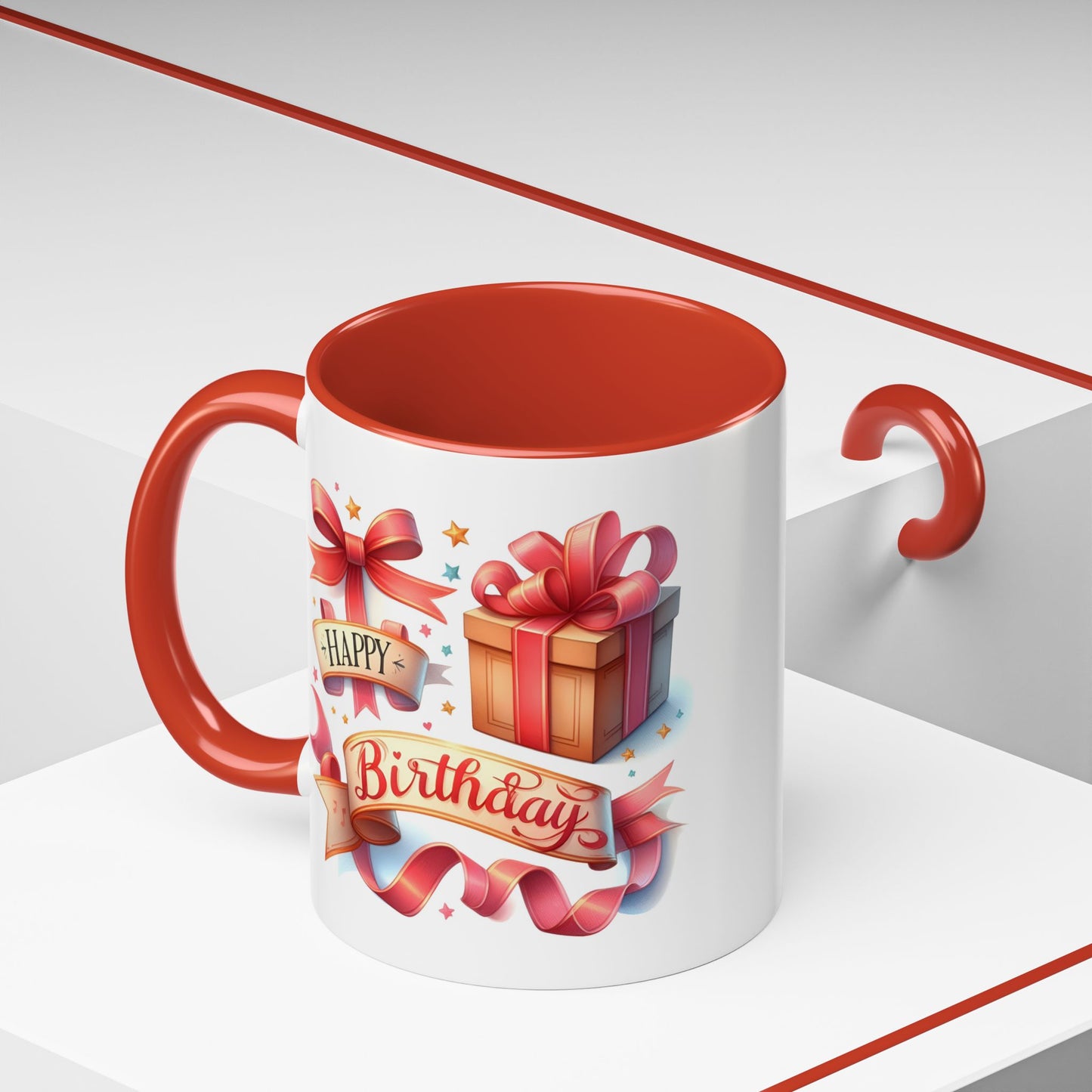 Birthday Mug - Present Ribbon