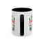 Christmas Mug - Merry Christmas and a Happy New Year Green & Red Text Trees Stars