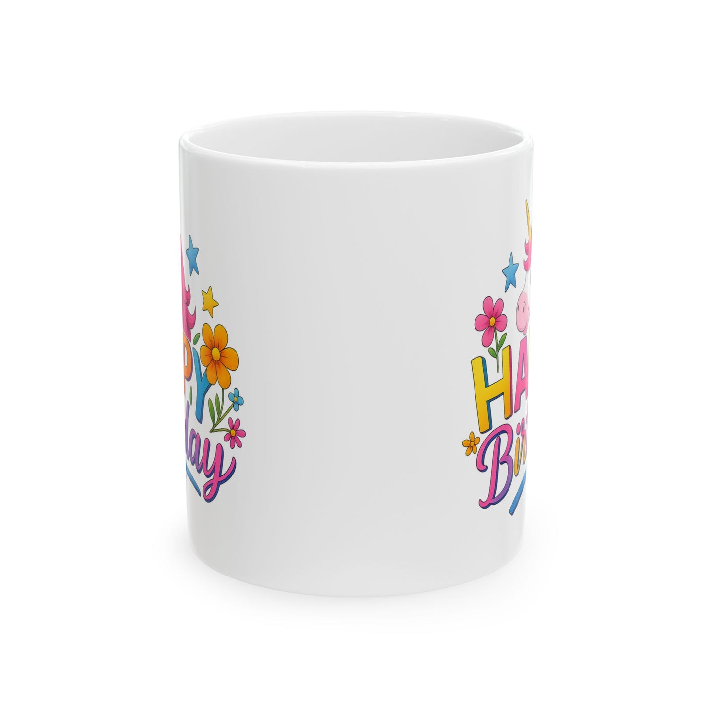 Birthday Mug - Happy Birthday Unicorn Clipart