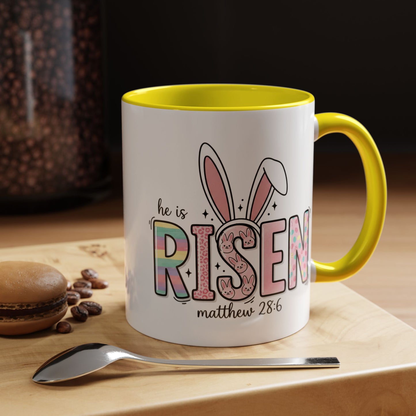 Easter Mug - He Is Risen Bunny