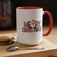 Christmas Mug - Merry Christmas Green & Red Text Santa
