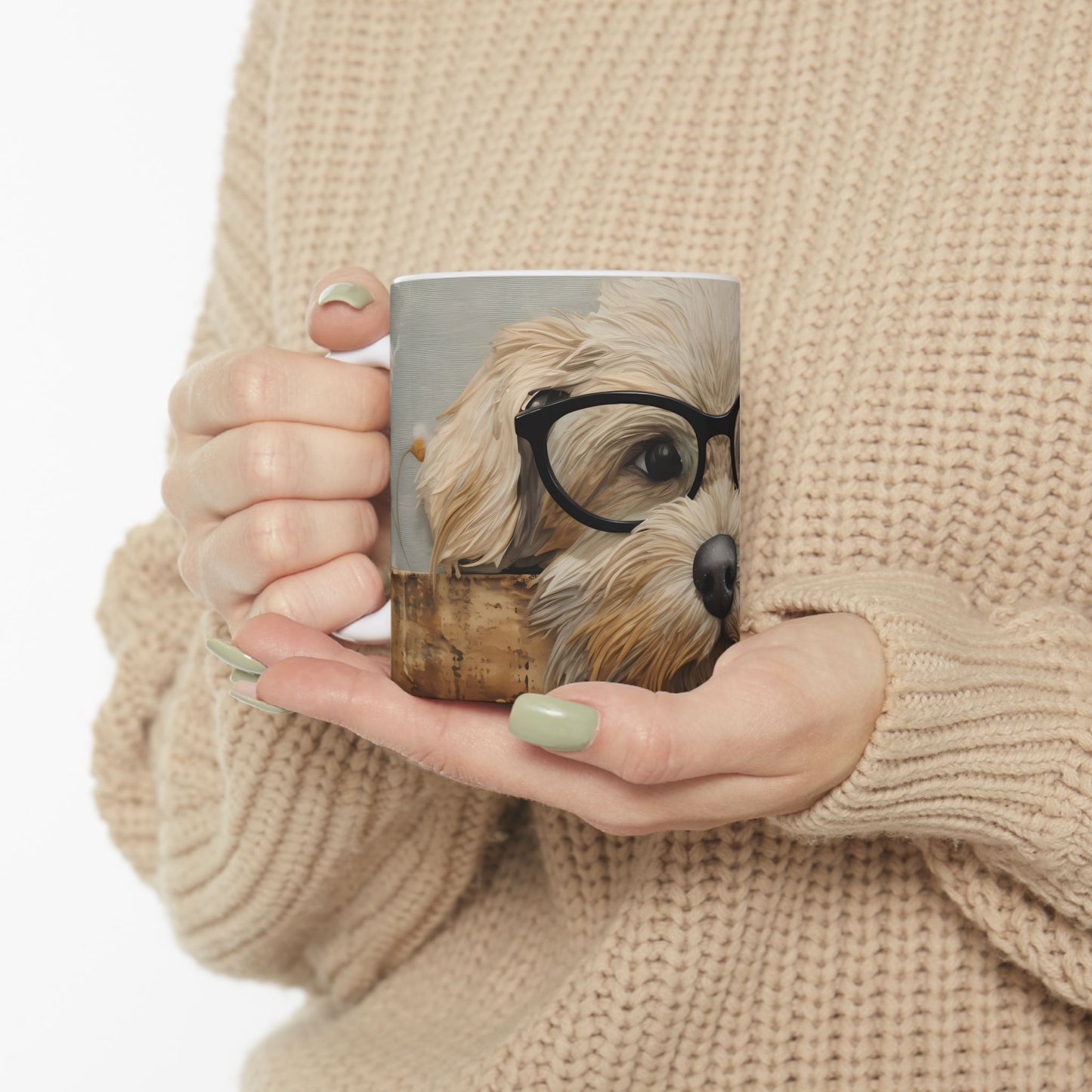 Artistic Mug - Felted Dog 4