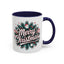 Christmas Mug - Merry Christmas White & Red Embossed Text