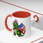 4th of July Mug - T Rex Dinosaur USA Flag