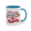 Christmas Mug - Red & Green Text Trumpet