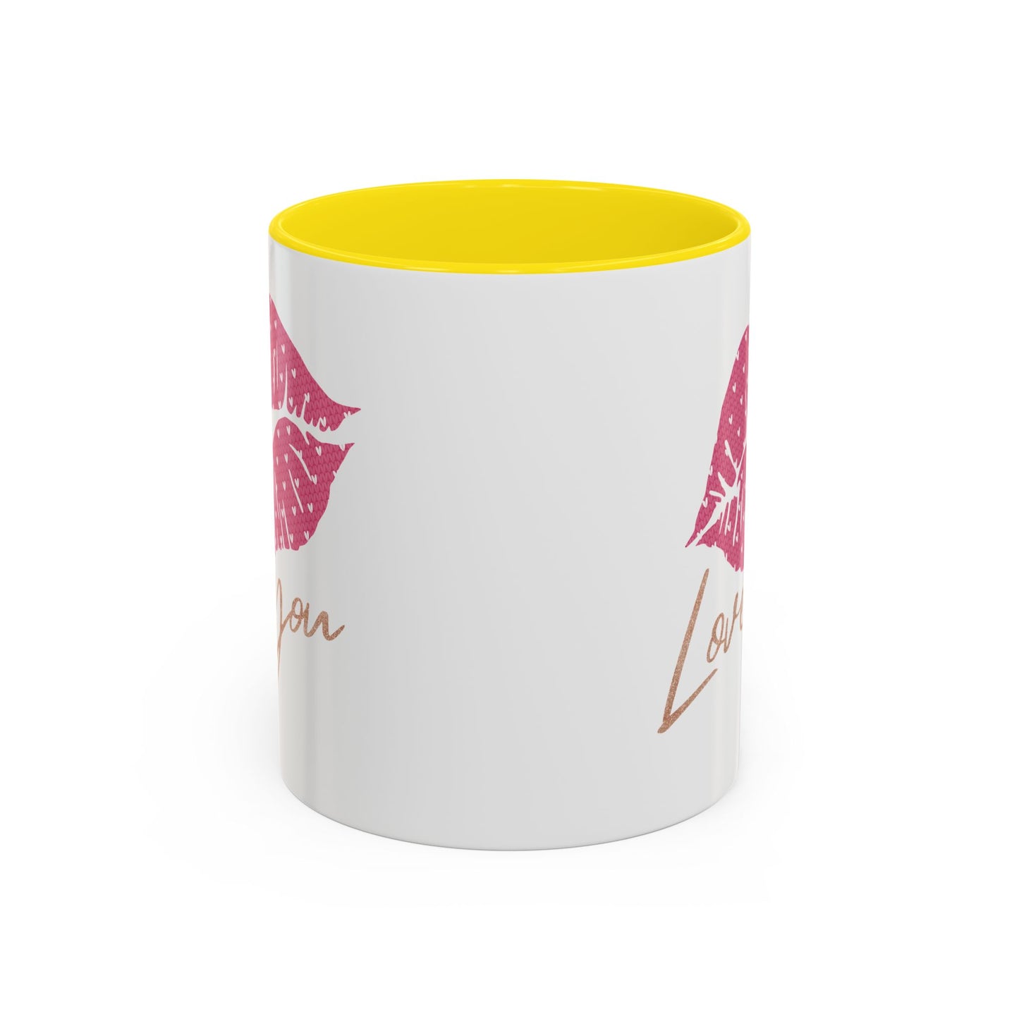 Valentine's Day Mug - Love You Lips Kiss