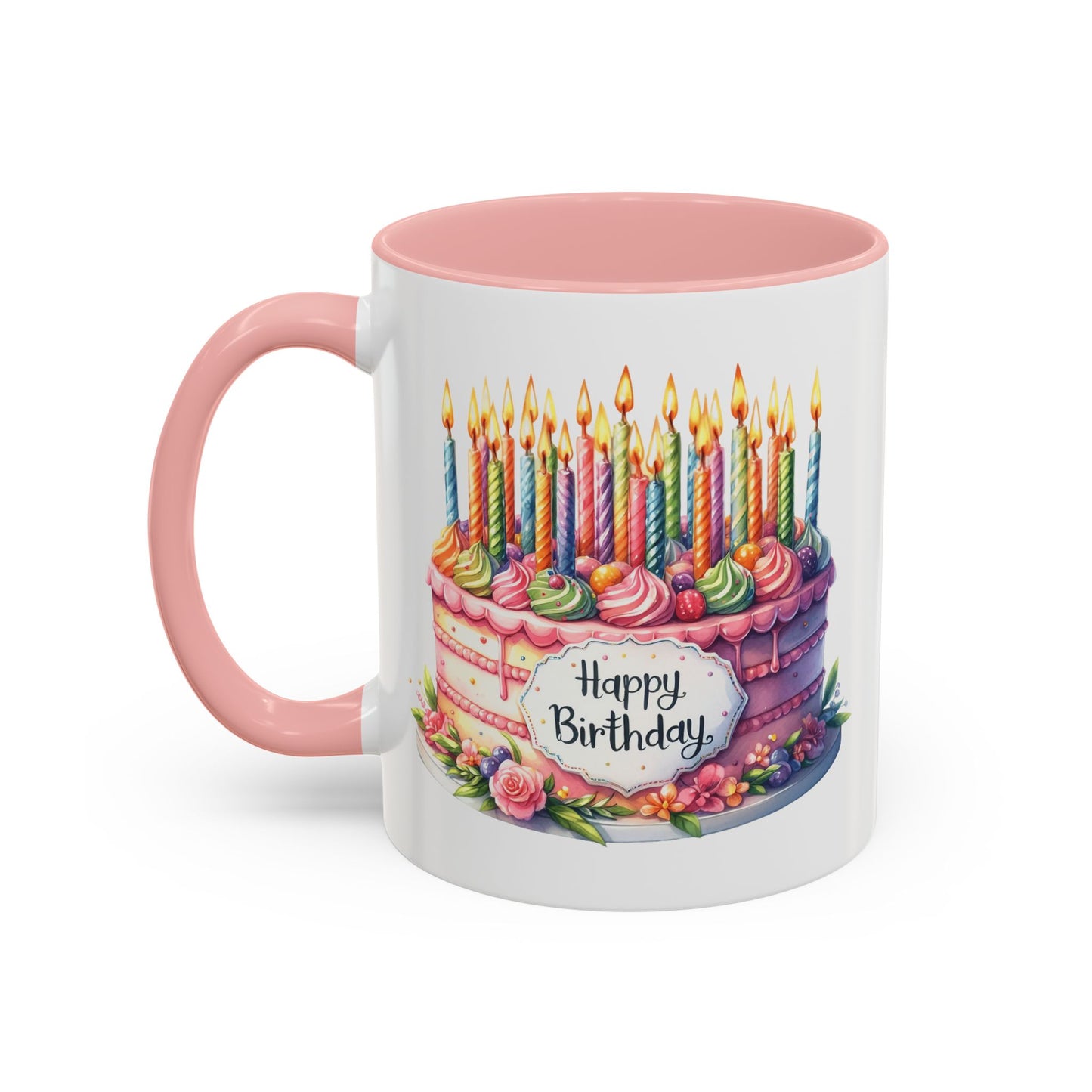 Birthday Mug - Happy Birthday Large Cake With...