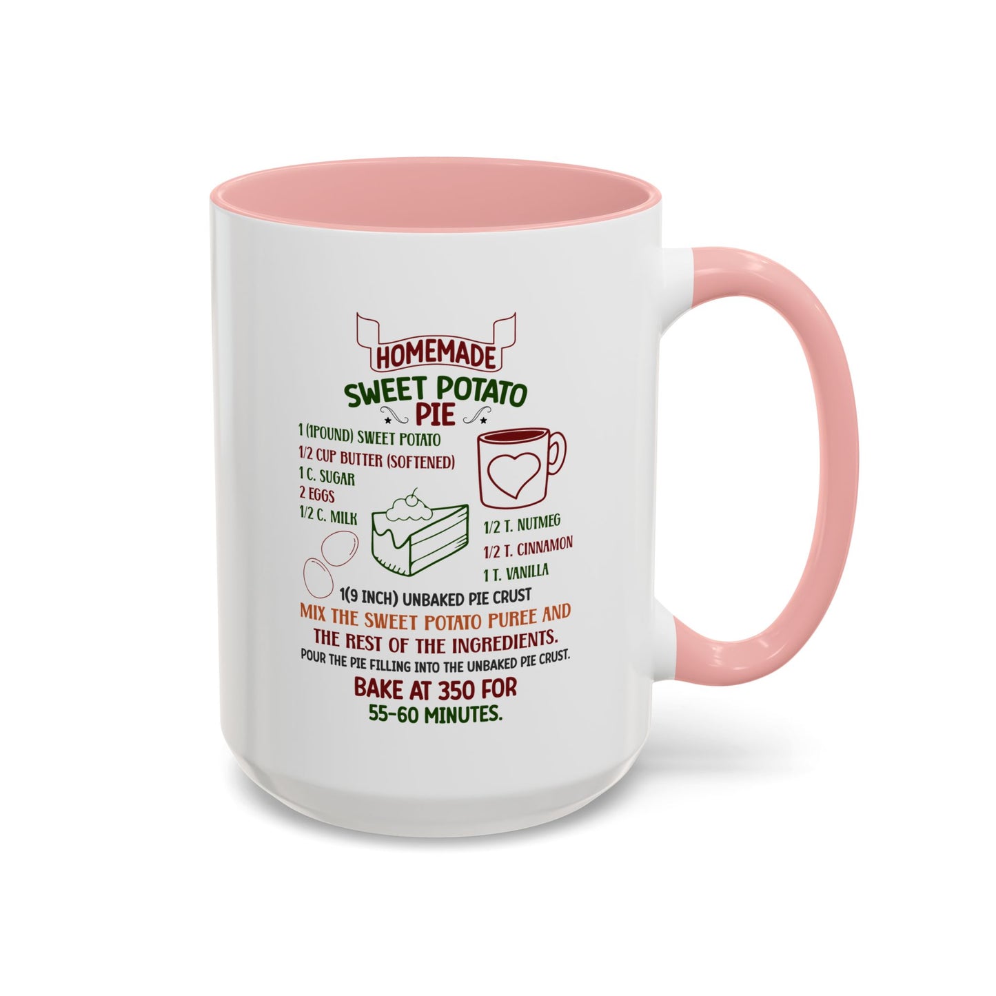 Christmas Mug - Homemade Sweet Potato Pie Recipe