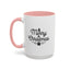 Christmas Mug - Merry Christmas Black Text Tree Star Present