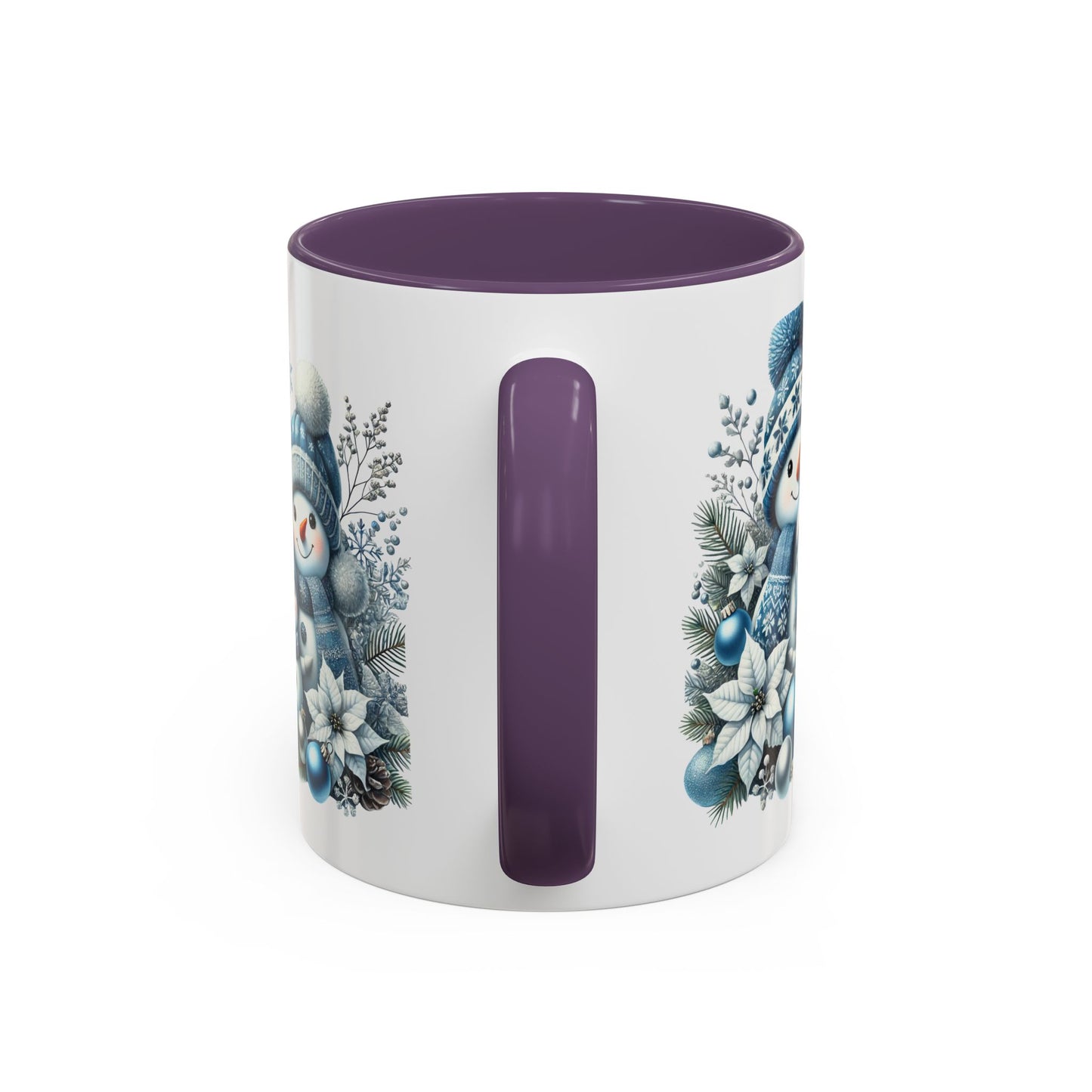 Christmas Mug - Blue Snowman Family