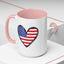 4th of July Mug - USA Flag Heart
