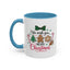 Christmas Mug - We Wish You a Merry Christmas Black & Red Text Cookies & Candy