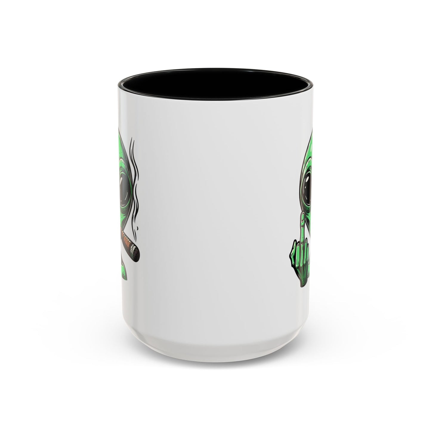 Adult Mug - Green Alien Fuck You Human