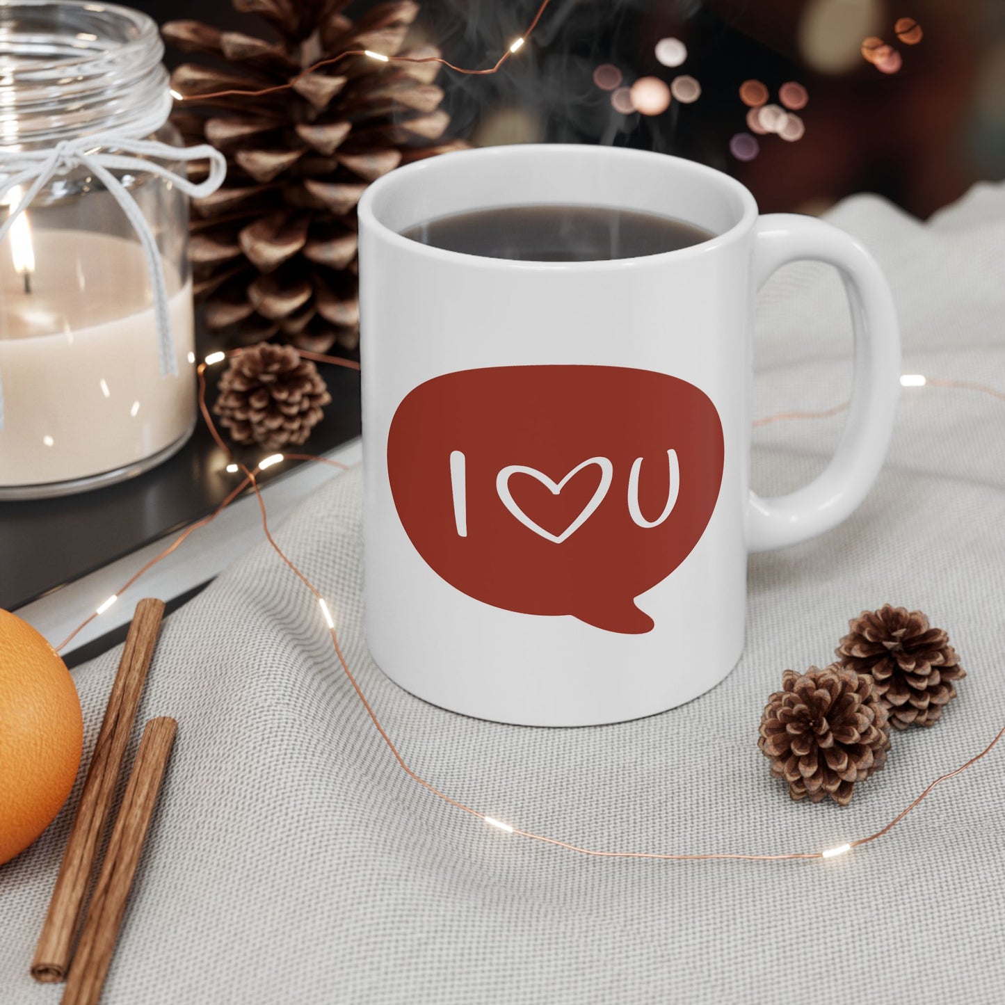 Valentine's Day Mug - I Love You Message