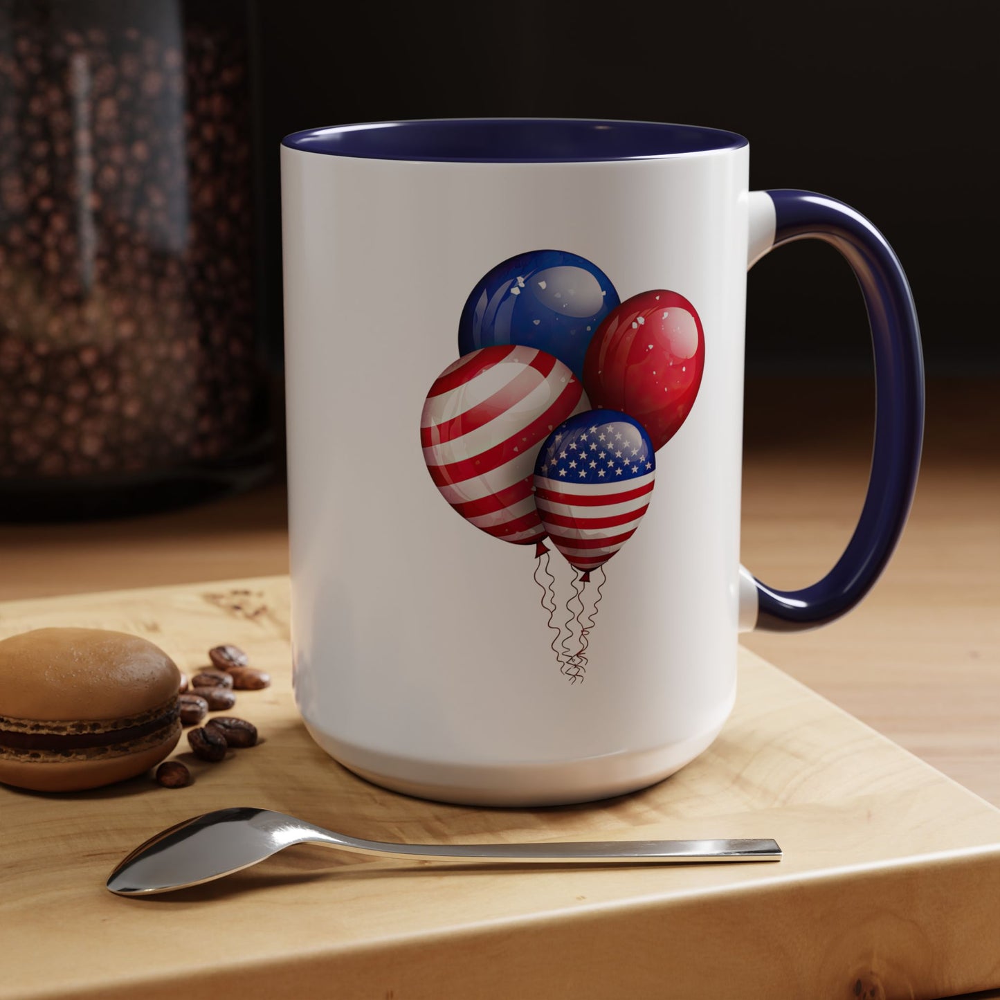 4th of July Mug - American Balloons