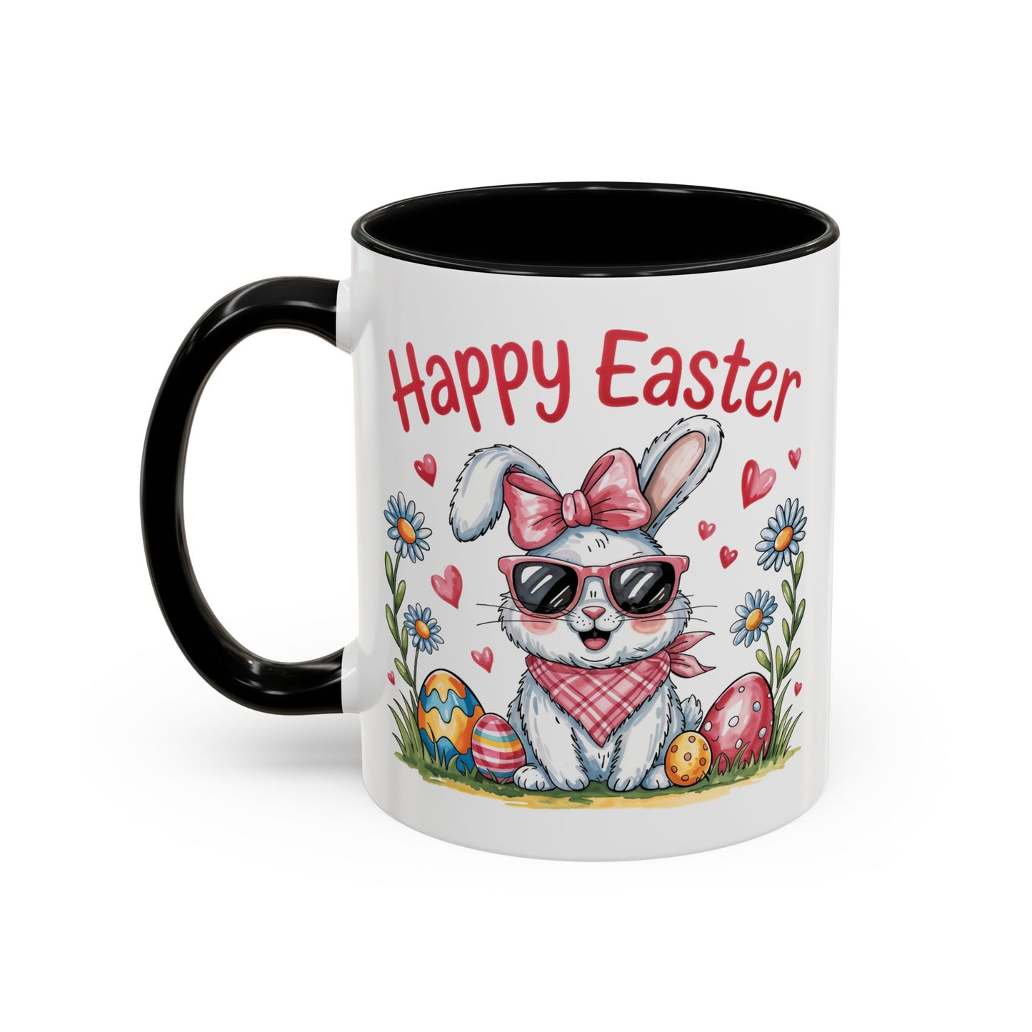 Easter Mug - Happy Easter Cool Bunny