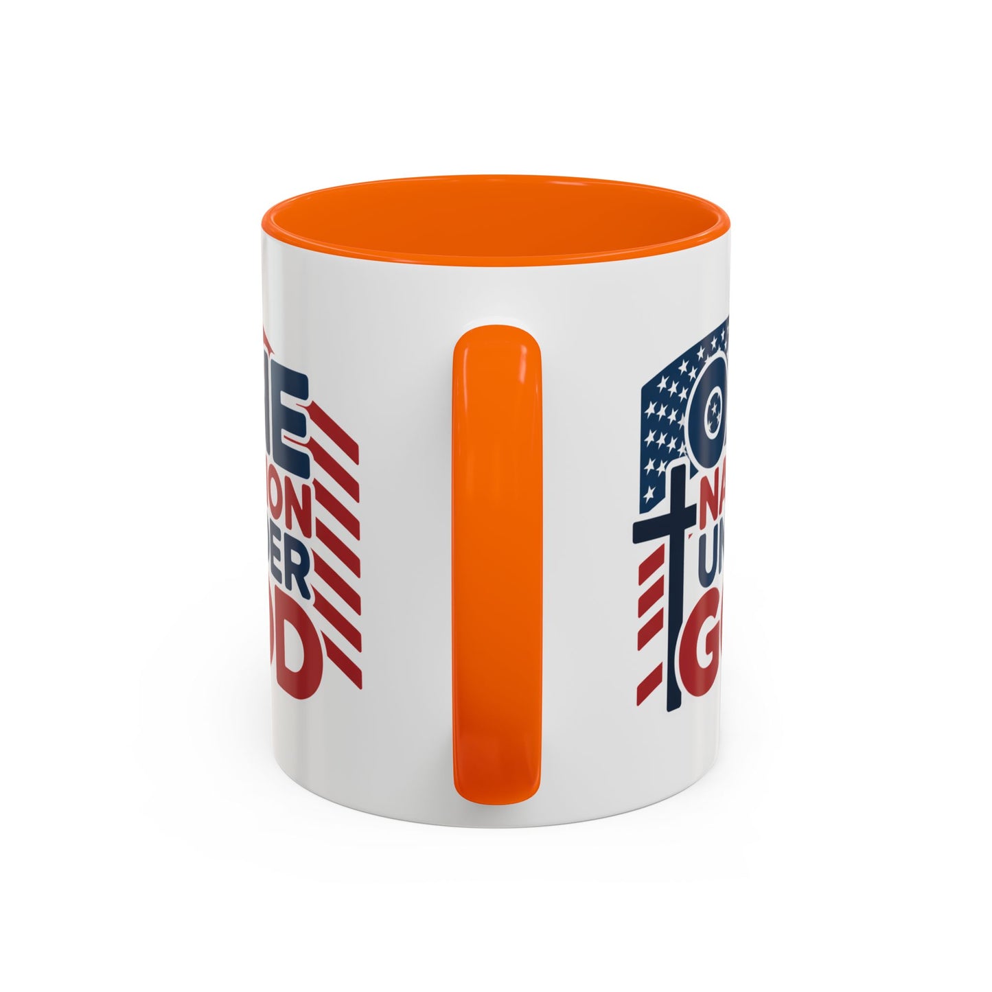Religious Mug - One Nation Flag Cross
