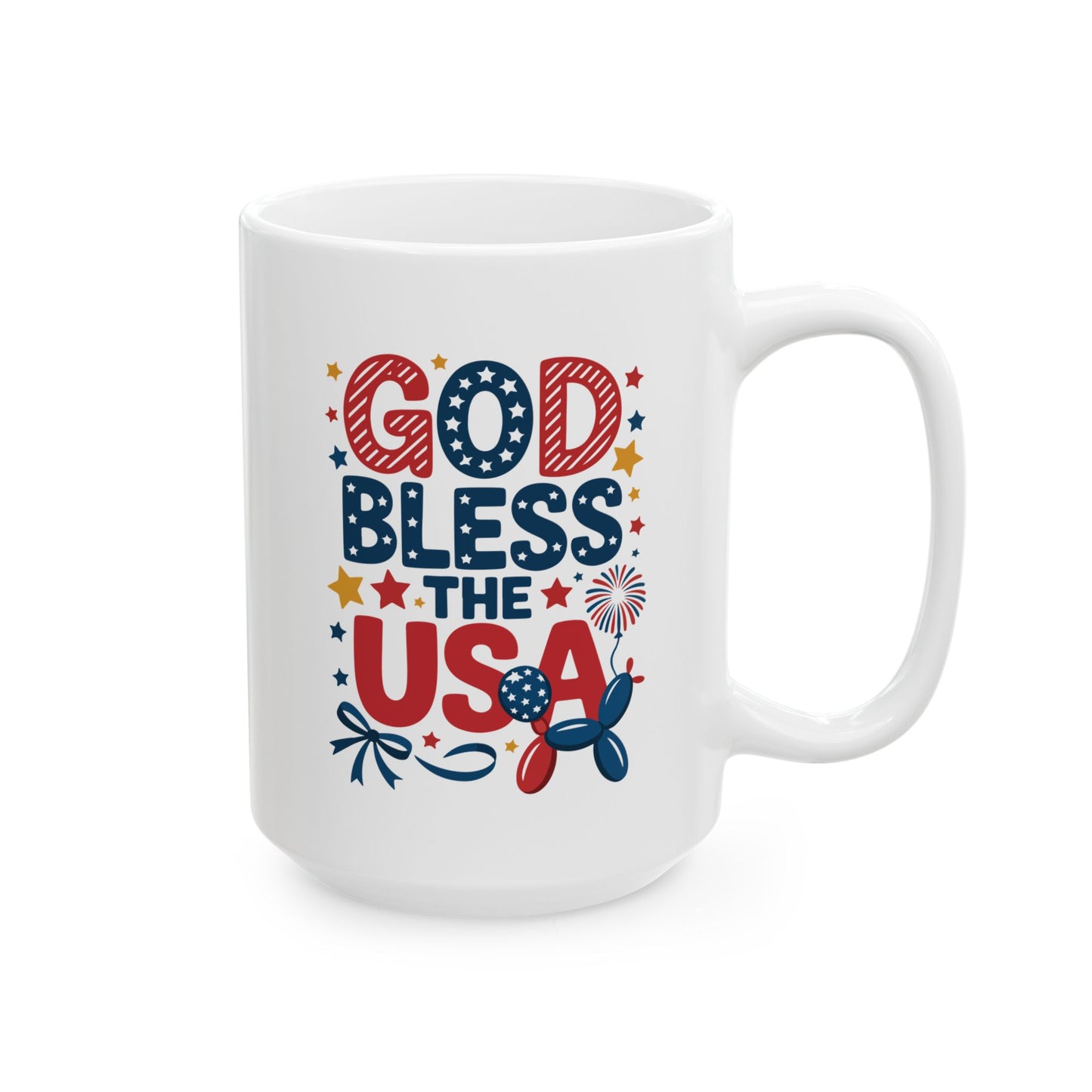 Religious Mug - God Bless The USA Sign