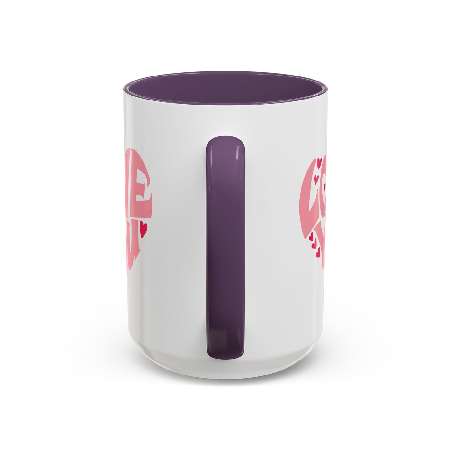 Valentine's Day Mug - Love You Heart Lettering