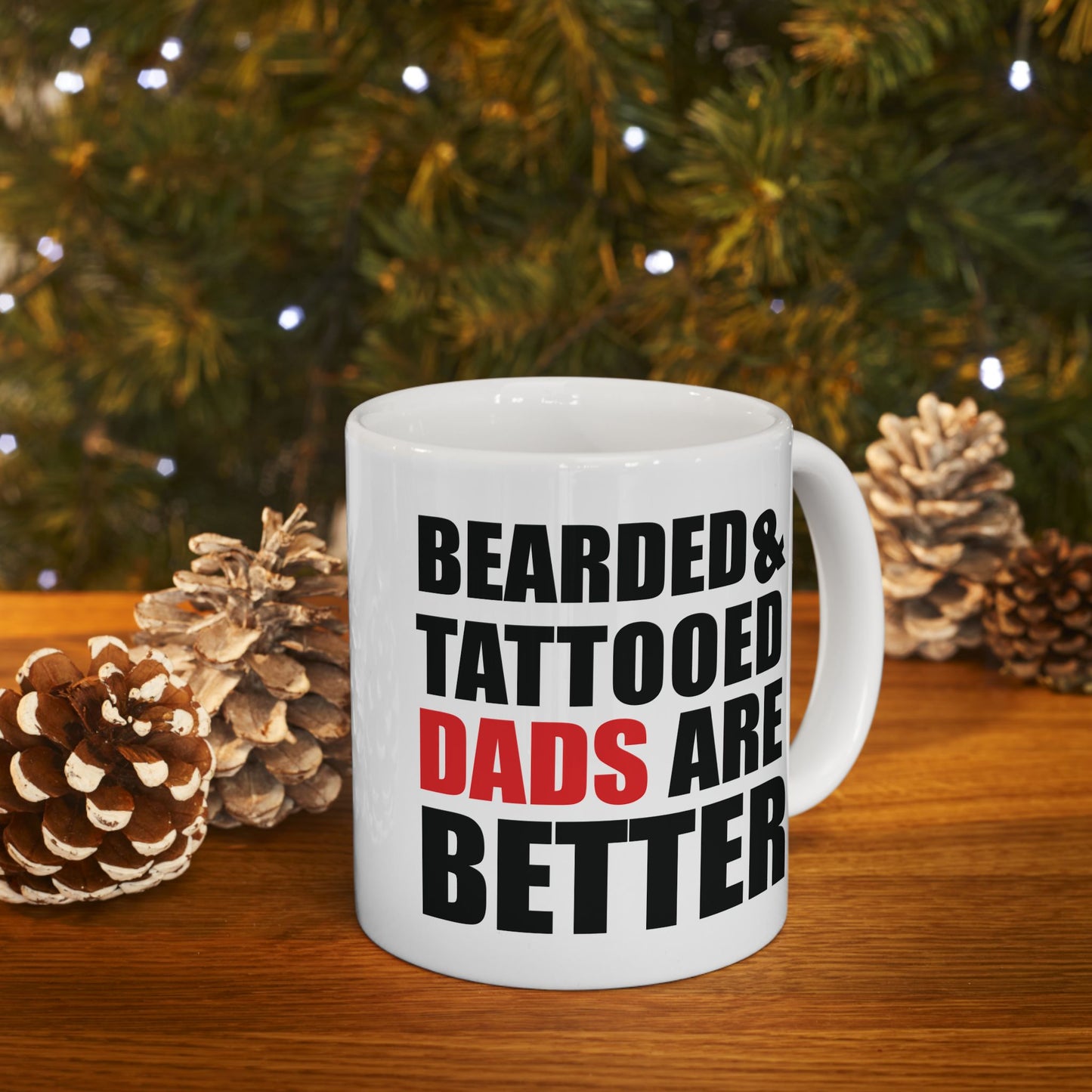 Father's Day Mug - Bearded & Tattooed