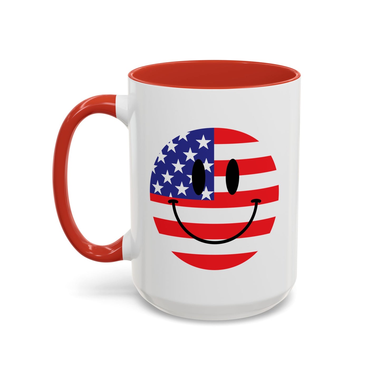 4th of July Mug - America Smiley Face