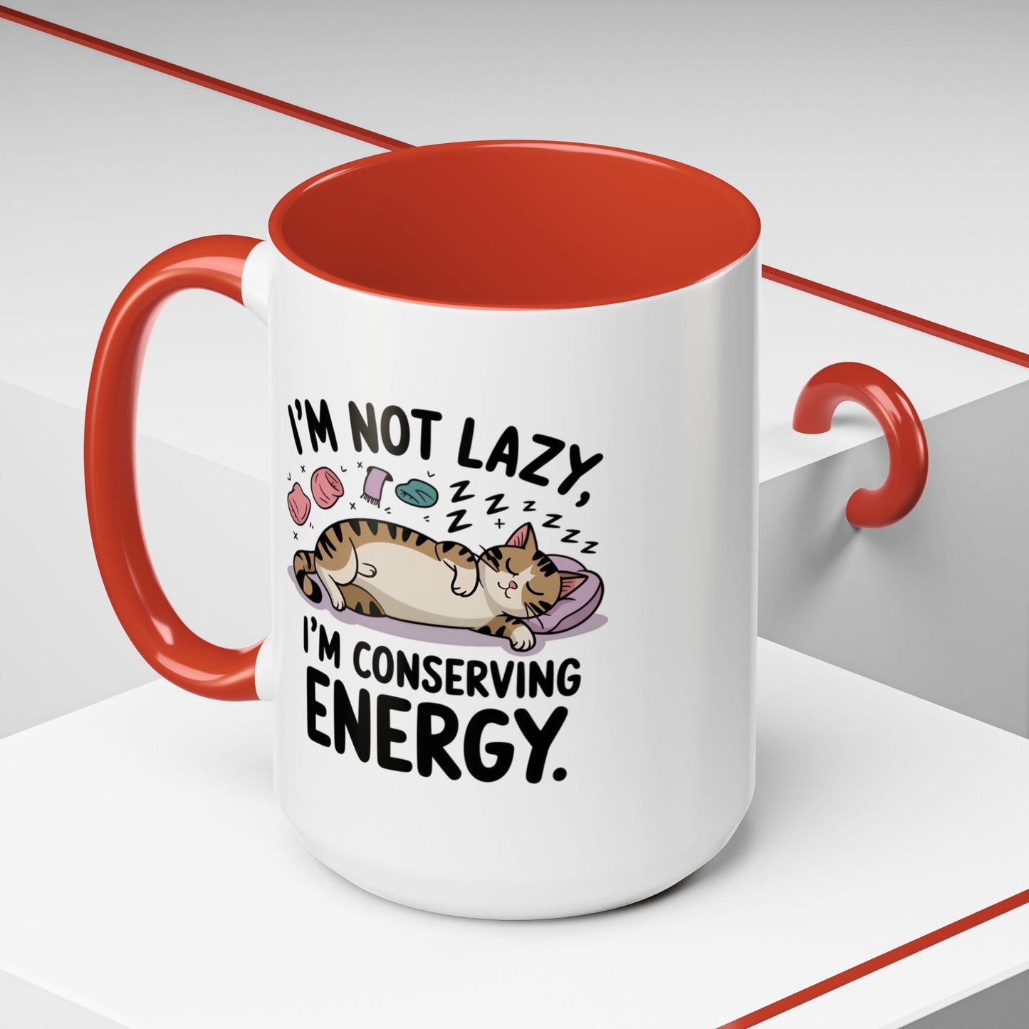 Animal Mug - I'm Not Lazy I'm Conserving Energy