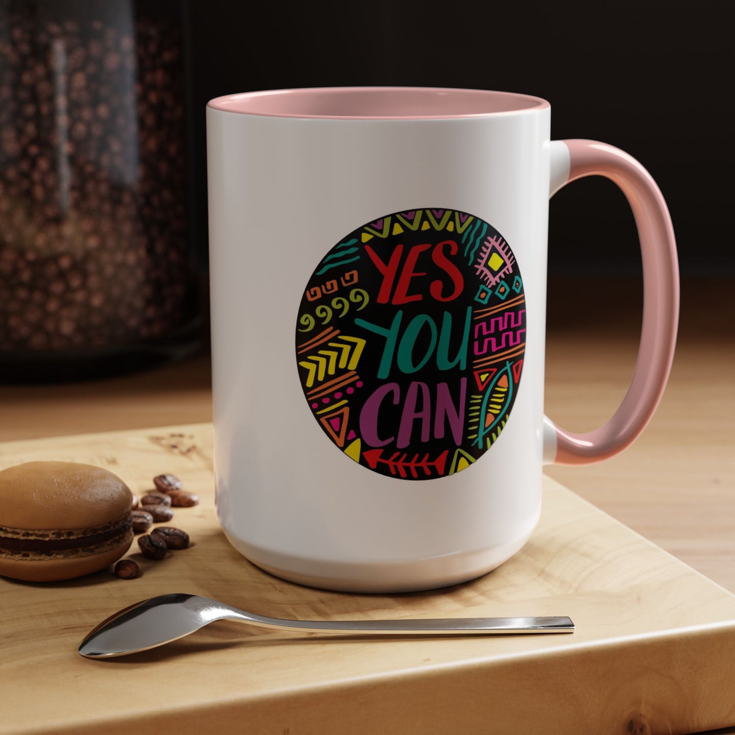 Motivation Mug - Yes You Can Badge