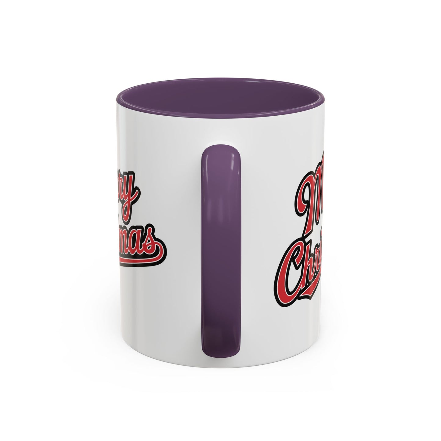 Christmas Mug - Merry Christmas Red & Black Baseball Text