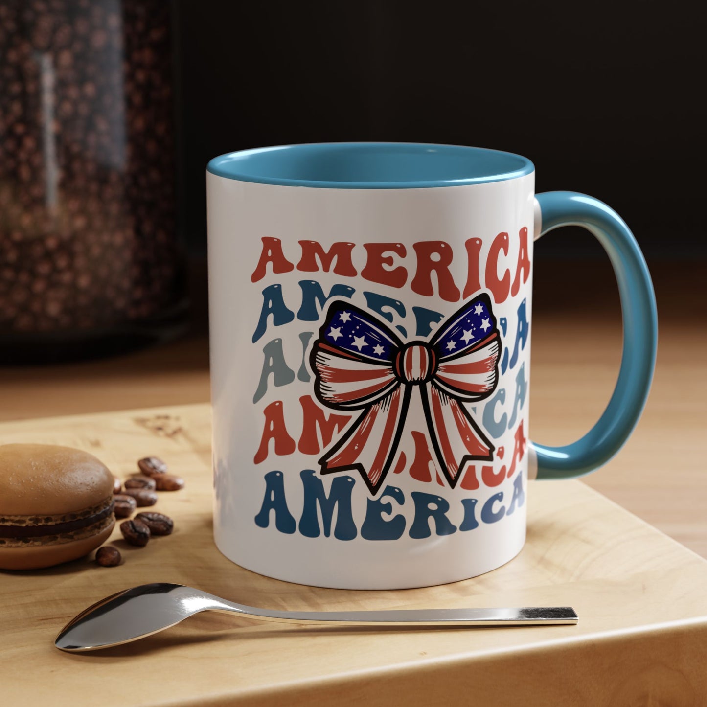 4th of July Mug - America Bow