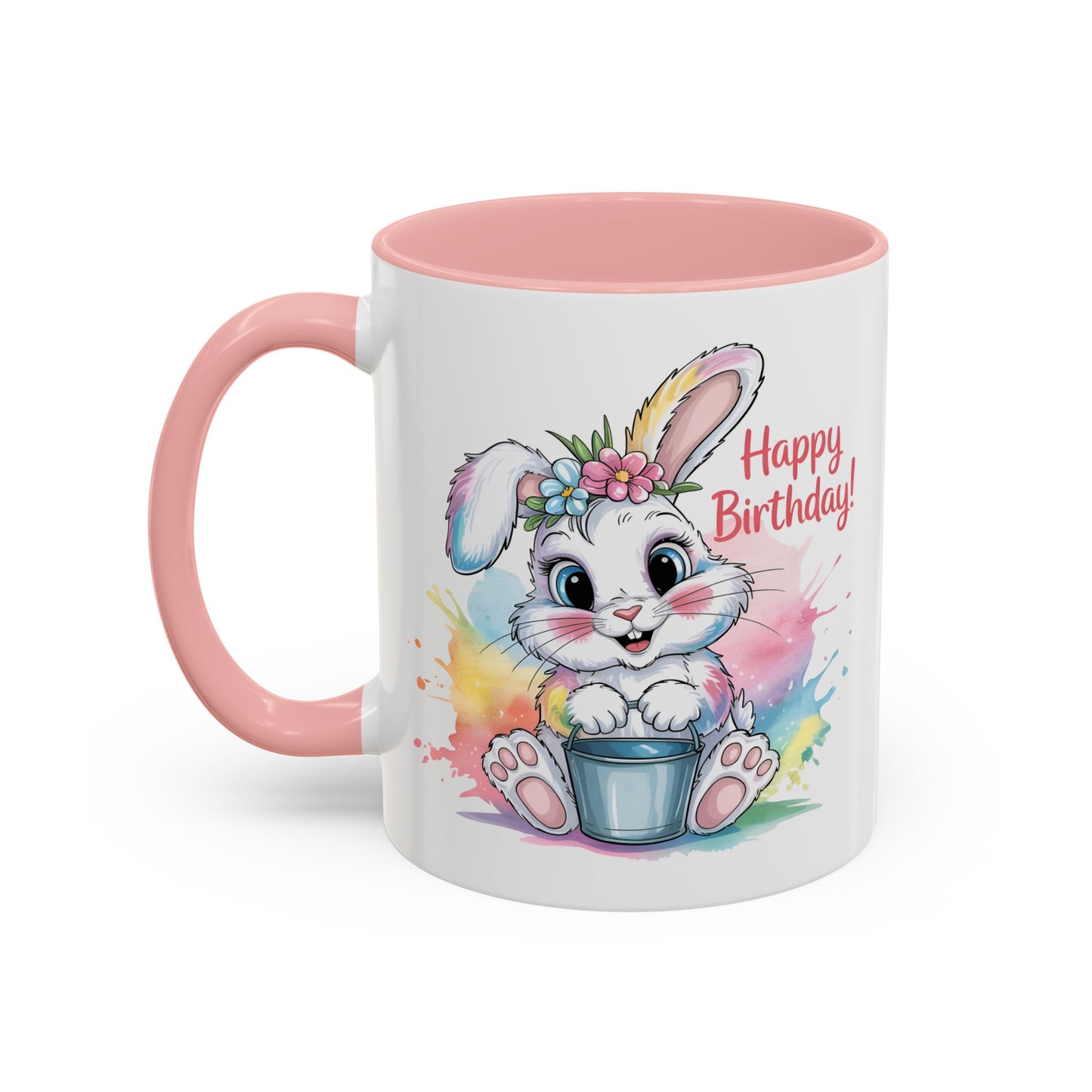 Birthday Mug - Happy Birthday Cute Bunny