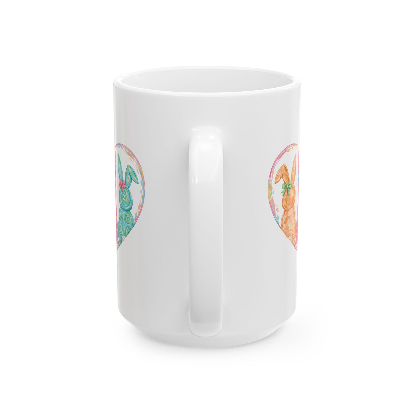 Easter Mug - Bunnies Heart