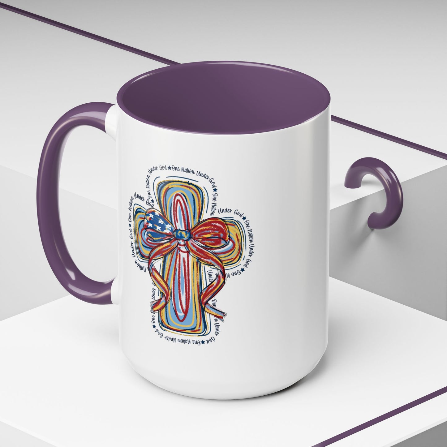 4th of July Mug - Christian Cross Bow