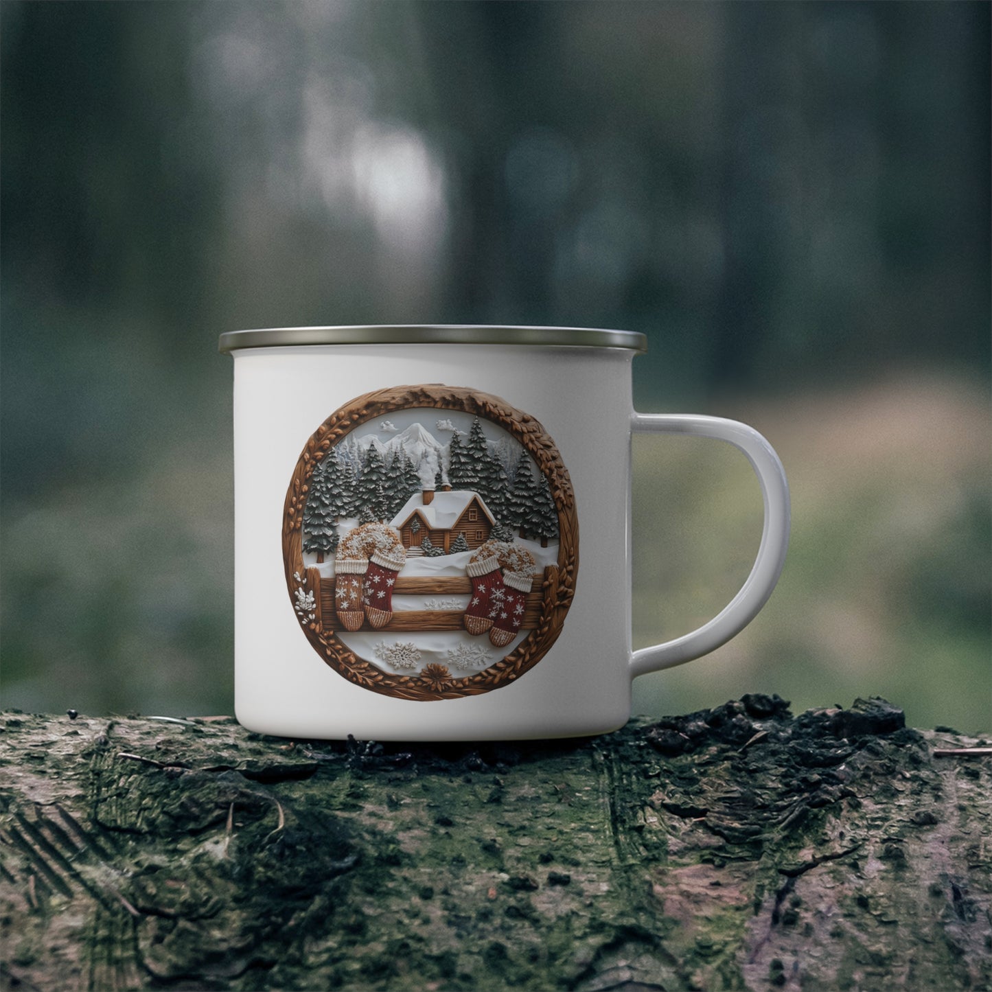 Christmas Mug - Christmas Snow Covered House